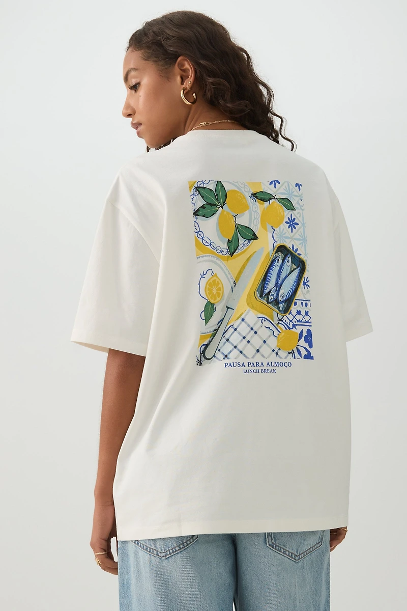 Cotton Oversized Graphic T-Shirt