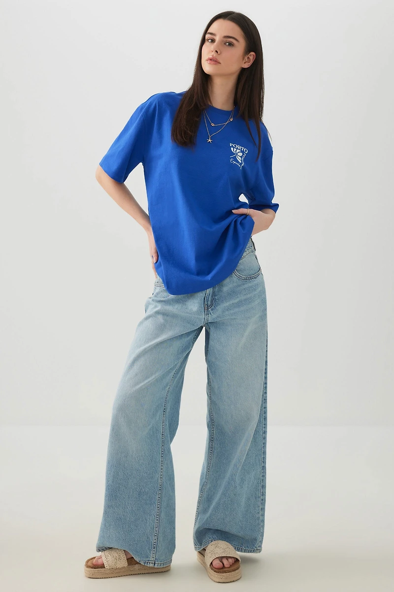 Cotton Oversized Graphic T-Shirt