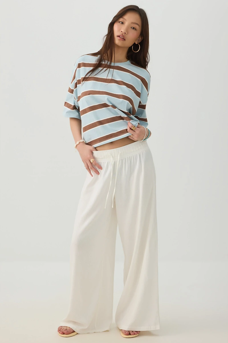 Striped Drop Shoulder T-Shirt