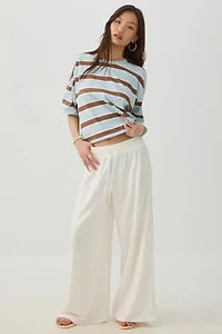 Striped Drop Shoulder T-Shirt