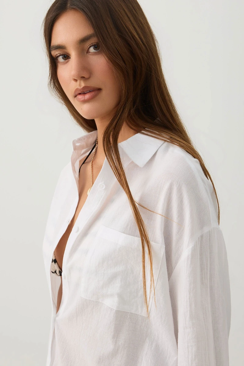 Chemise ample boutonnée