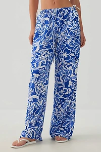 Mid Rise Slouchy Wide Leg Pant