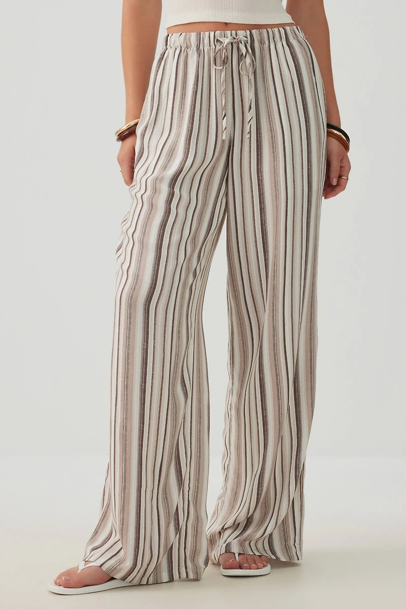 Mid Rise Slouchy Wide Leg Pant