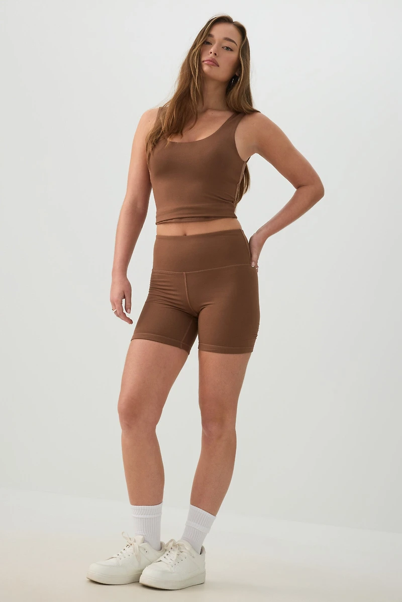 Camisole courte avec soutien-gorge intégr