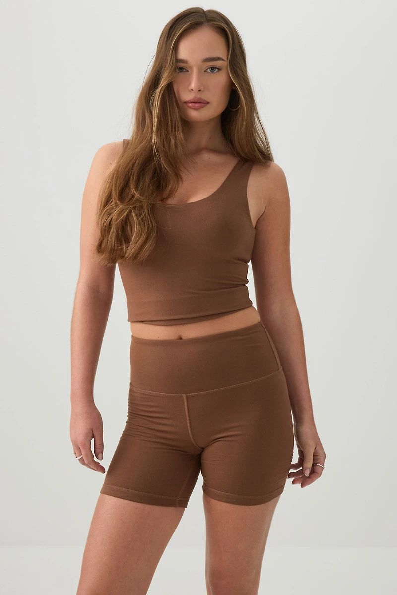 Camisole courte avec soutien-gorge intégr