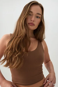 Camisole courte avec soutien-gorge intégr