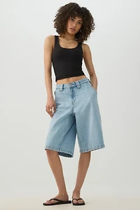 Crop Tank Top With Built Bra