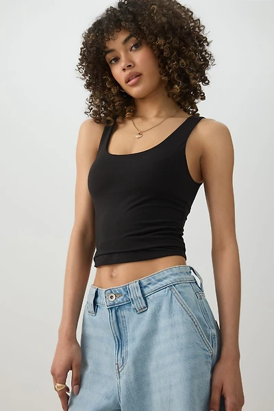Camisole courte avec soutien-gorge intégr