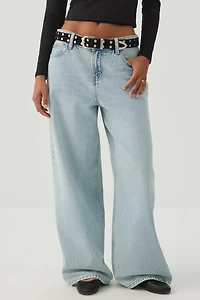 The Weekend Fit Low Rise Wide Leg Slouchy Jean