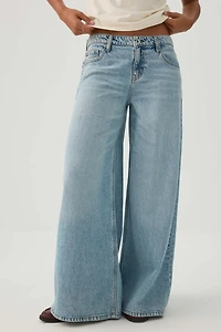 The Slacker Fit Low Rise Super Wide Leg Jean