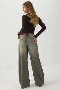 The Slacker Fit Low Rise Super Wide Leg Jean