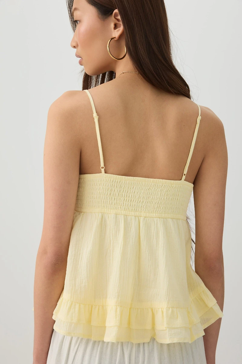 Camisole style nuisette crochet