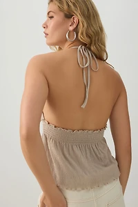 Camisole licou à détails de perles
