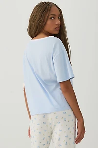 Oversized V-Neck PJ T-Shirt