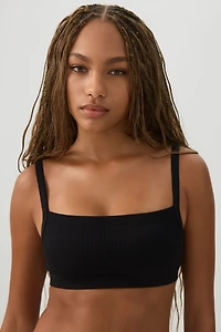 Soutien-gorge léger côtelé sans coutures
