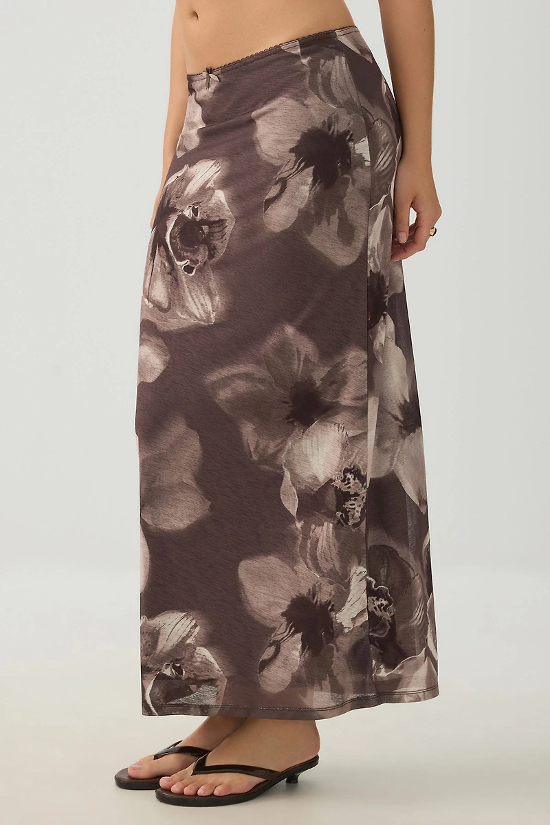 Mesh Maxi Skirt