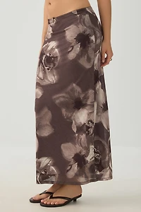 Mesh Maxi Skirt