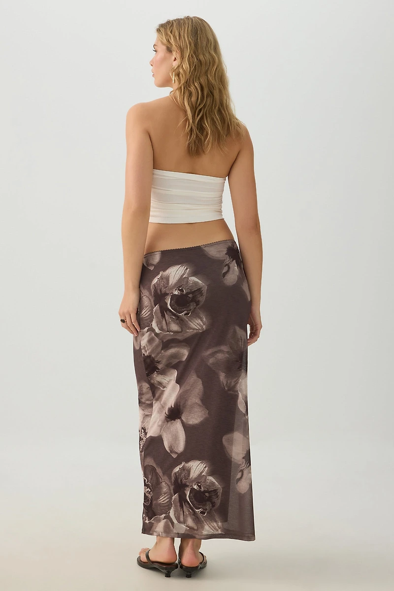 Mesh Maxi Skirt