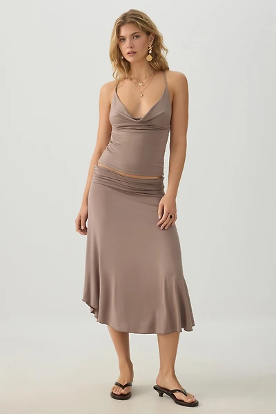 Midi Draped Skirt