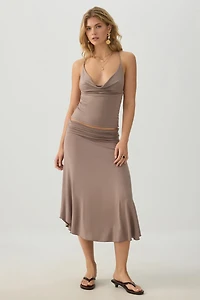 Midi Draped Skirt