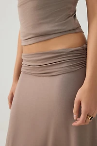 Jupe midi drapée