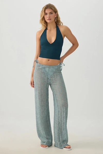 Pantalon ample en dentelle
