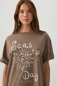 T-shirt ample imprimé graphique