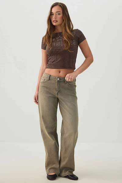 The Era Fit Mid Rise Straight Jean
