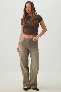 The Era Fit Mid Rise Straight Jean