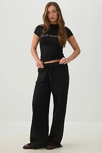 T-shirt froncé Hot Mess