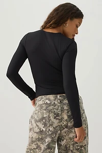 PURAFORM™ Crew Neck Crop T-Shirt
