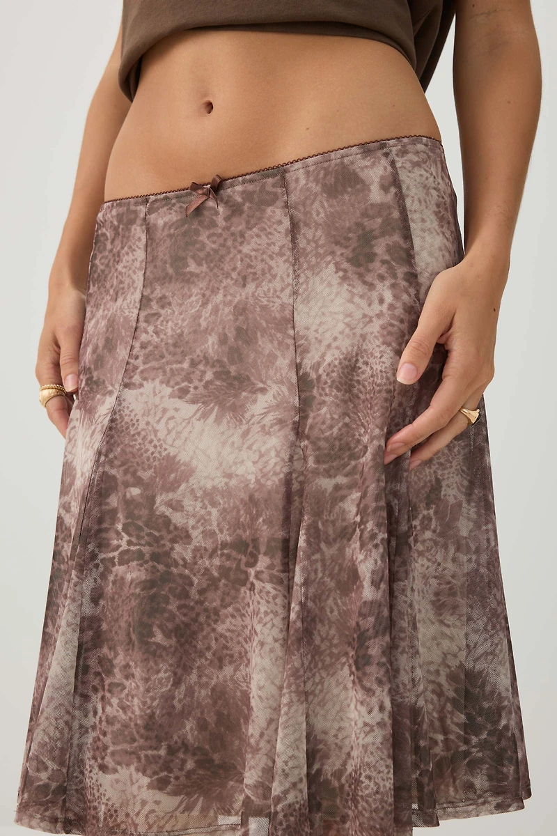 Mesh Midi Skirt