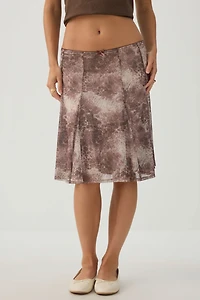 Mesh Midi Skirt
