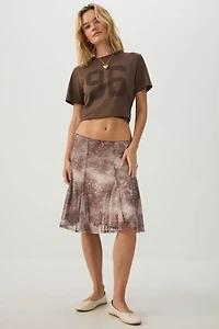 Mesh Midi Skirt