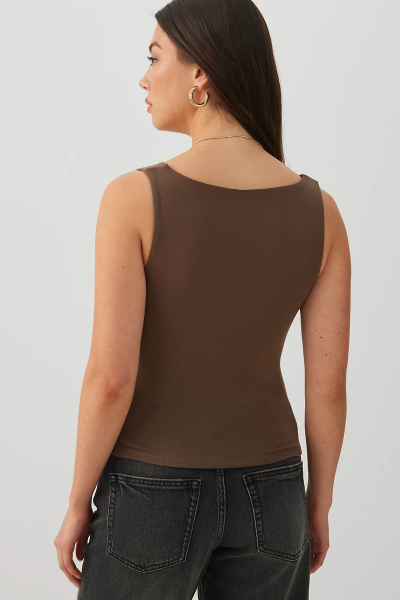 Camisole à col drapé
