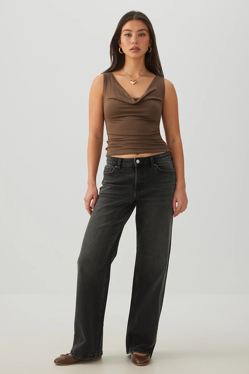 Camisole à col drapé