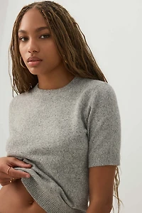 Short Sleeve Crew Neck Sweater