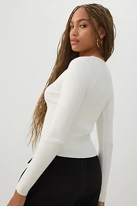 Slim Fit Button Front Cardigan