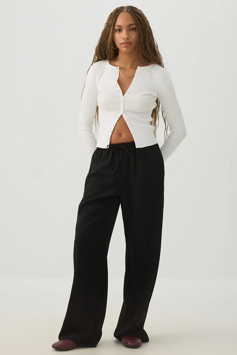 Slim Fit Button Front Cardigan
