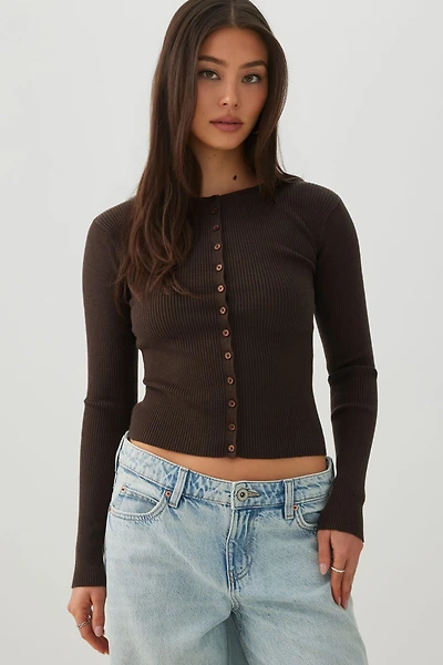 Cardigan ajusté à boutons