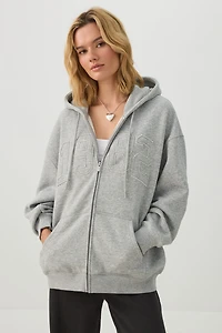 Veste à capuchon ample en Molleton MADESOFT™