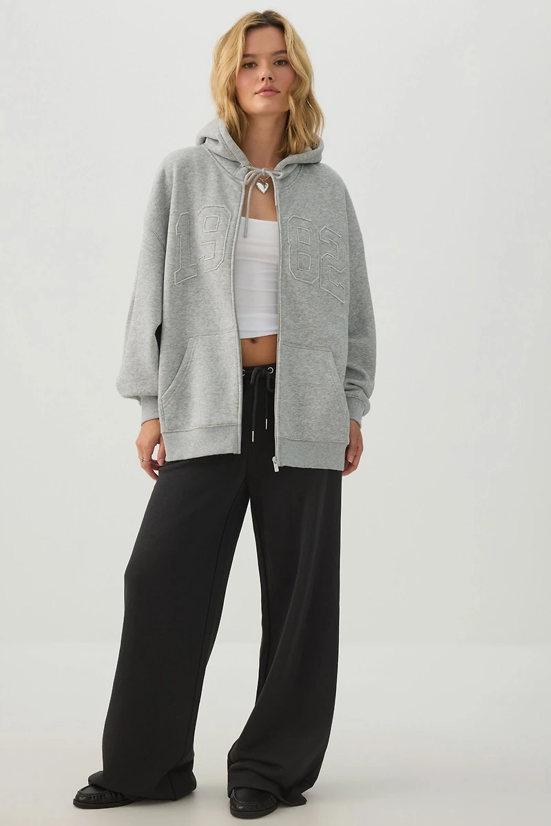 MADESOFT™ Fleece Oversized Zip Up Hoodie