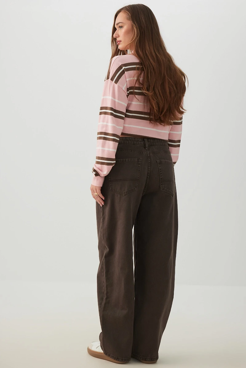 The Muse Fit Mid Rise Baggy Pants