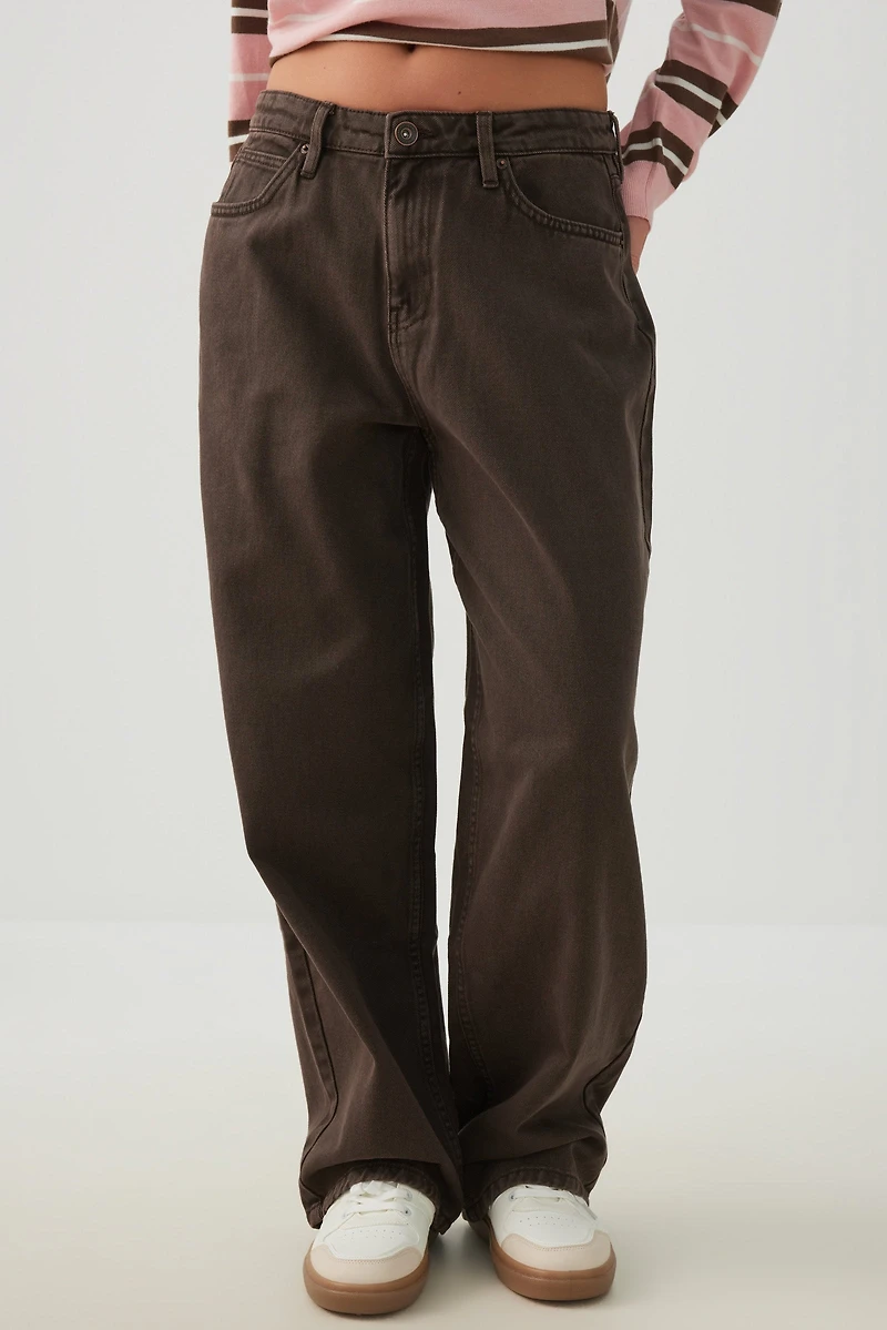 The Muse Fit Mid Rise Baggy Pants