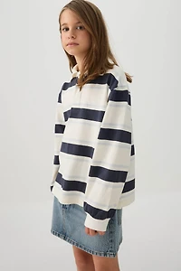 Haut polo rayé