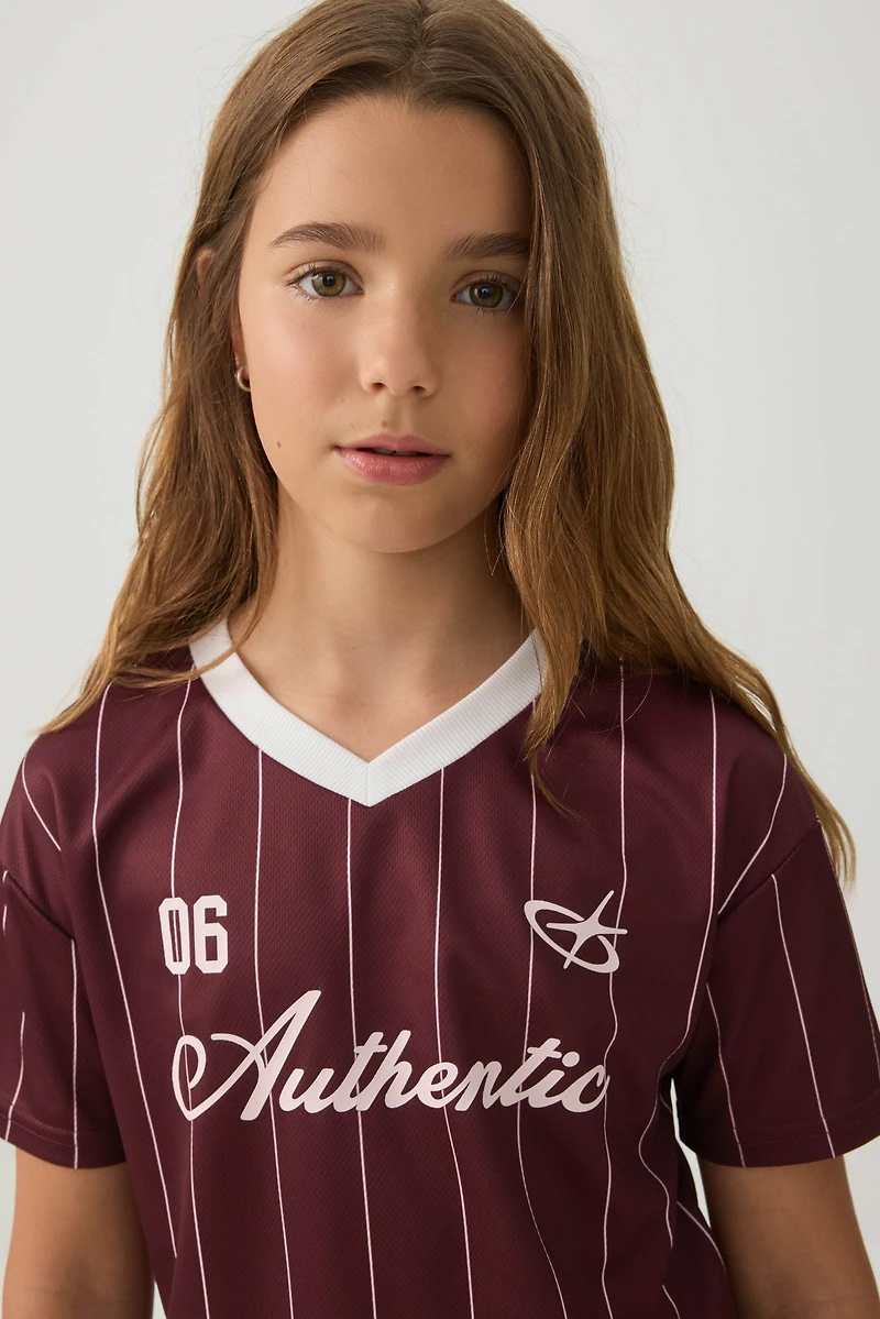 Boxy Sports Jersey Top