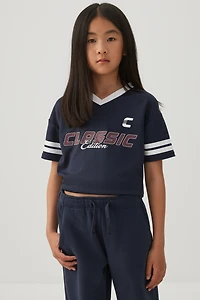 Boxy Sports Jersey Top