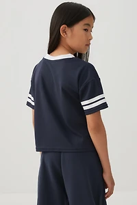 Boxy Sports Jersey Top