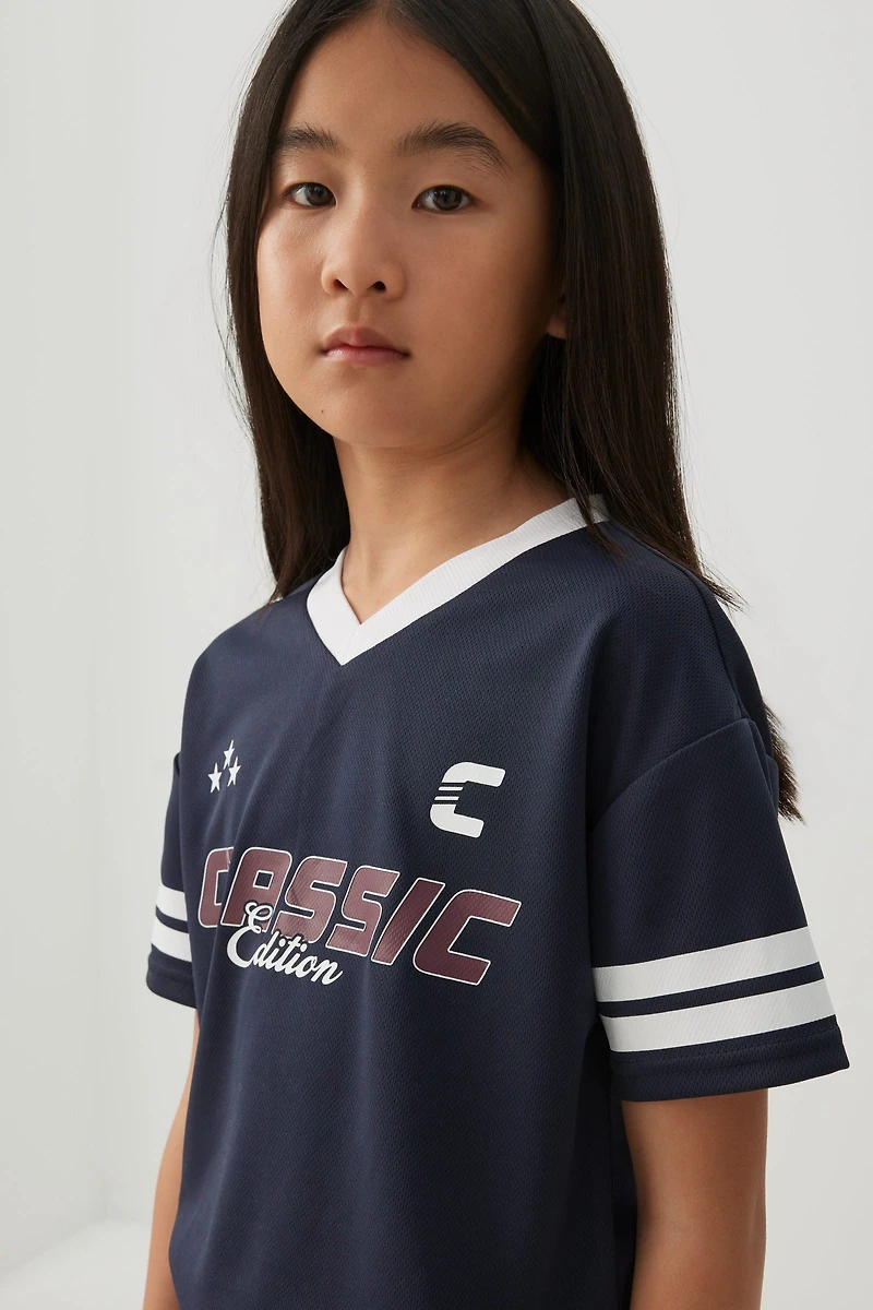 Boxy Sports Jersey Top