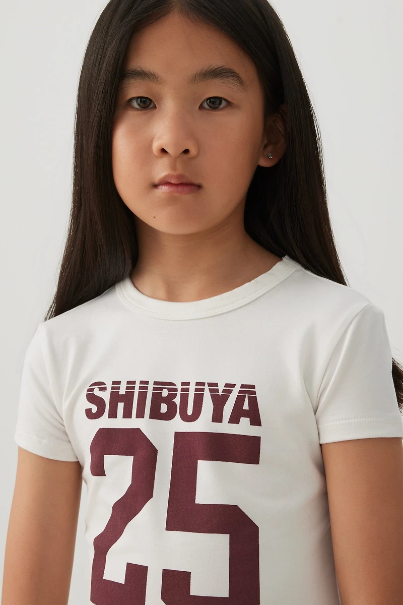 T-shirt court à imprimé graphique